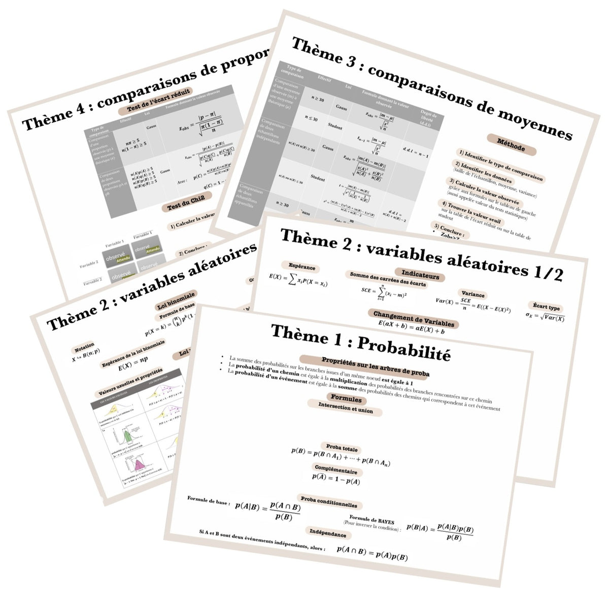 Pack Objectif Médecine — fiches BAC Physique & Biostats (1ere année de médecine)